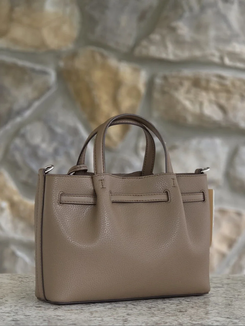 Michael Kors Carson Small Brown Crossbody Satchel